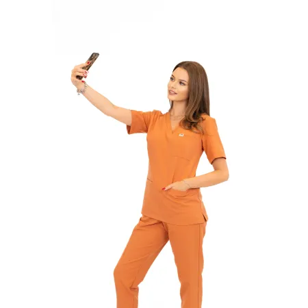 Spodnie medyczne MEDI TEDDY - NAVARETTE GOLDEN CARAMEL